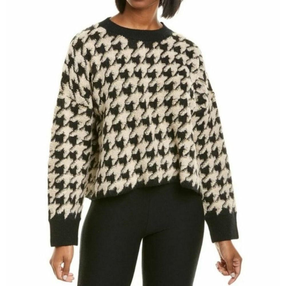MAX STUDIO women sweater A709594 CAMBKLHB black beige L $108